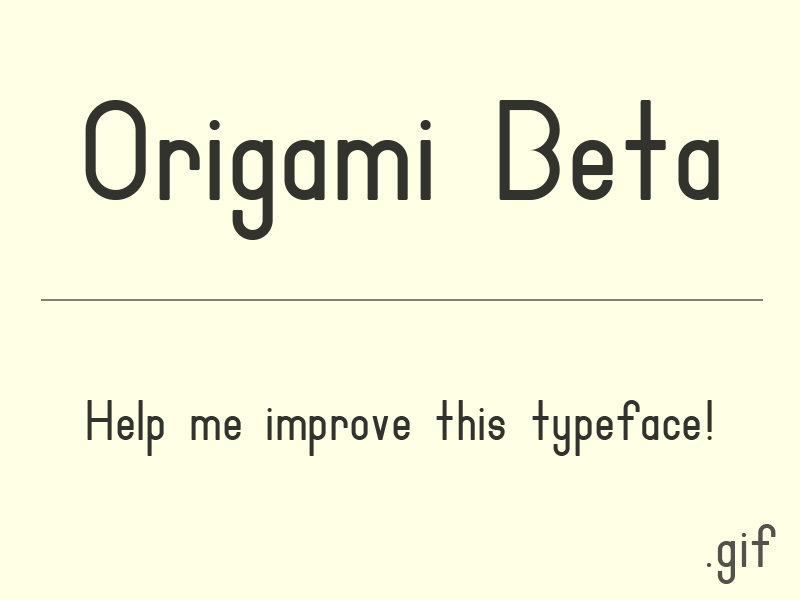 origami,typeface,sans serif free font