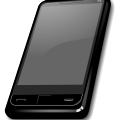 Cell-phone screen icon vector