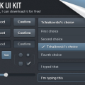 Dark UI Kit PSD-Free Interface Designs