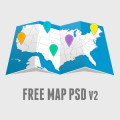 Free Map PSD Template Graphics