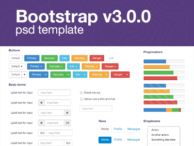 Free PSD-Bootstrap UI Mockup Template