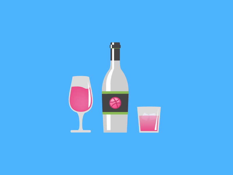 Free wine / glass / wine bottle vector