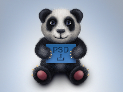 Free Toy Panda Icon PSD