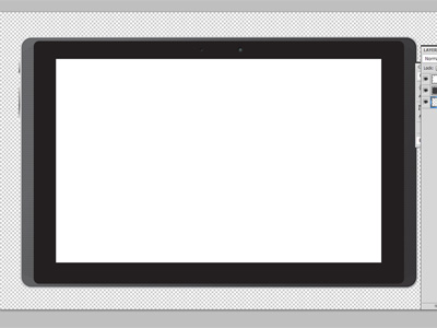 Free Vector- Android Tablet  Frame PSD