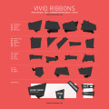 Free Vector Ribbons PSD