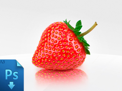 Fresh Fruit-Free Strawberry PSD