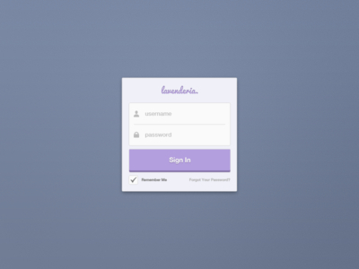 Sign in Form PSD For Free