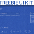 Blueprint Wireframe Mockup PSD Kit