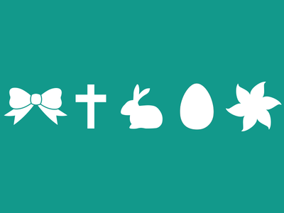 Easter Icons PSD