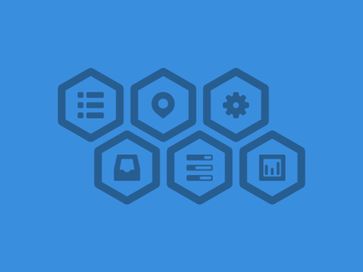 Free PSD-Hexagon icons