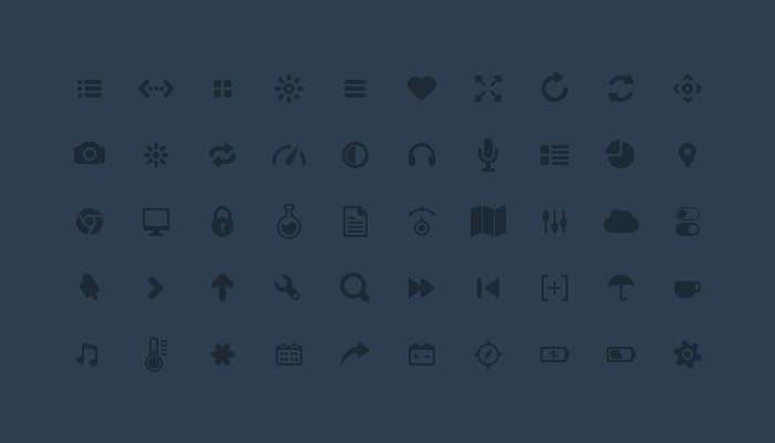 Glyphs icon Set PSD