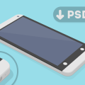 HTC One 3D Mockup Template PSD