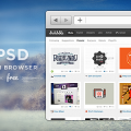 Mini Browser PSD