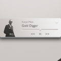 PSD-Mini Music Player Design Photoshop