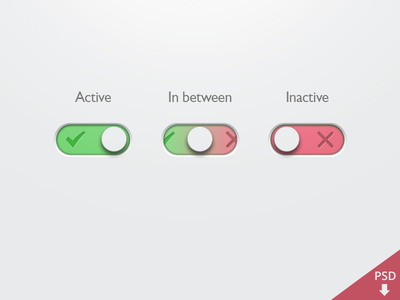 PSD-Simple On Off Button