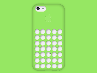 PSD-iPhone 5C Green Case