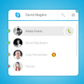 Skype App UI PSD