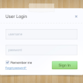 UI Design-User Login Signin Form PSD