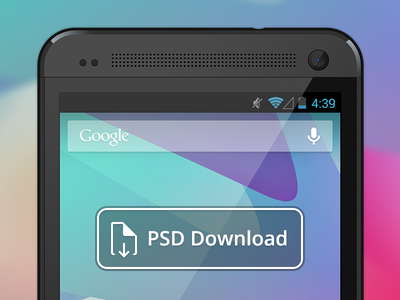 Vector Android HTC One PSD Mockup