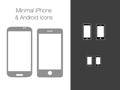 Vector Iphone / Android Icons PSD