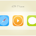 iOS 7 Icons PSD-Clock Player Chat