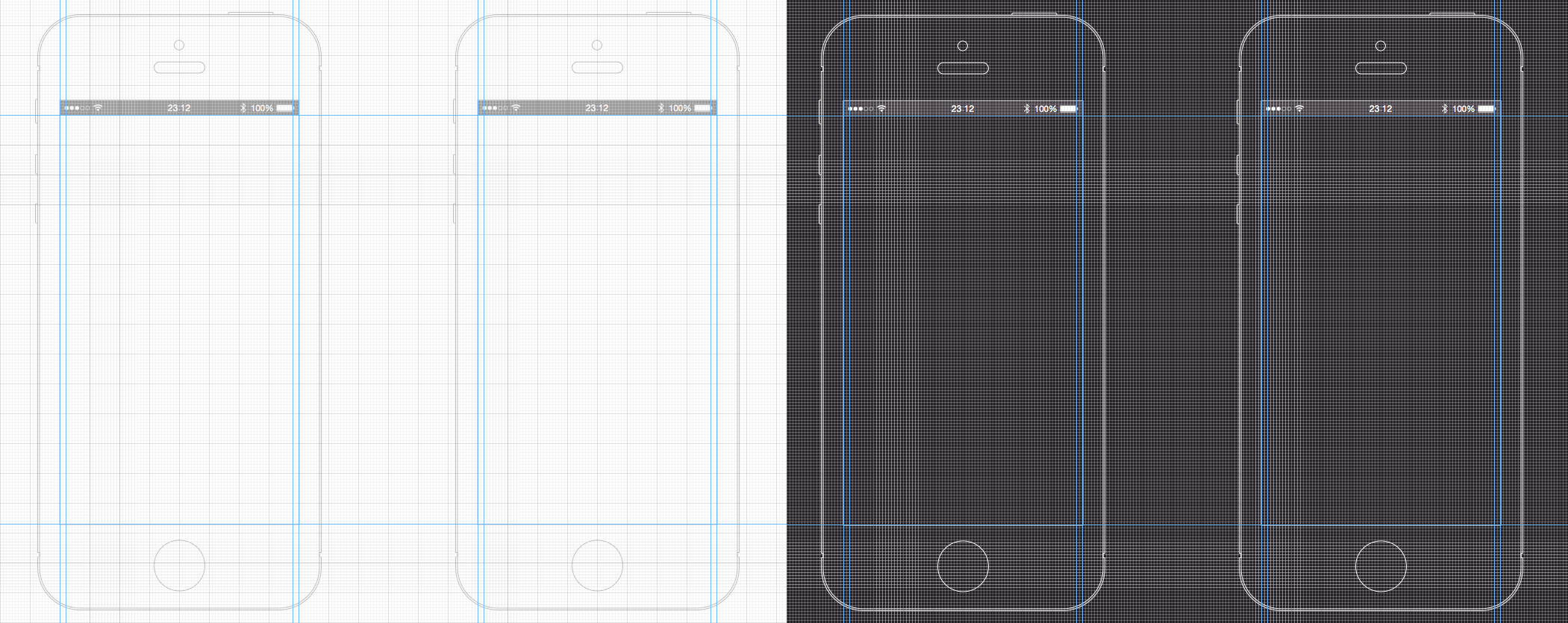 iPhone Wireframe Template (.sketch)