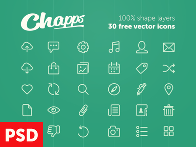 30 Free Vector Icons PSD