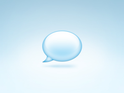 Free Chat Bubble Icon PSD