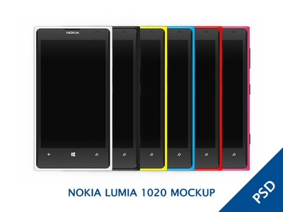 Nokia Lumia 1020 MockUp PSD