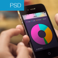 PSD-App Stats View Mockup