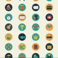 110 Flat Icons Vector EPS Free Download