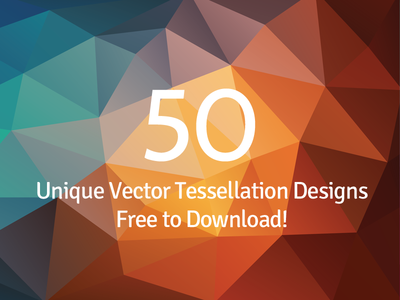 Abstract Tessellation Polygon Backgrounds Vector & PSD