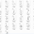 English Alphabet illustrations PSD Download
