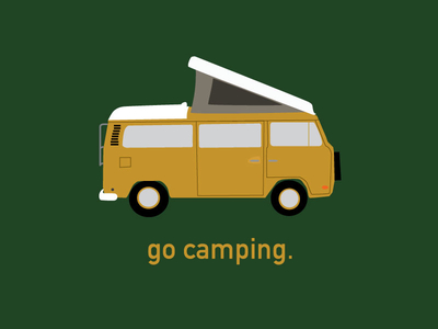 Go Camping Westfalia Vector AI
