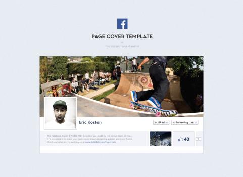 PSD:Facebook Page Cover Template
