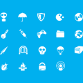 Vector icons:Mask,Key,Shield,Syringe,Umbrella