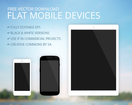 Free Vector Mobile Devices iPad iPhone Nexus