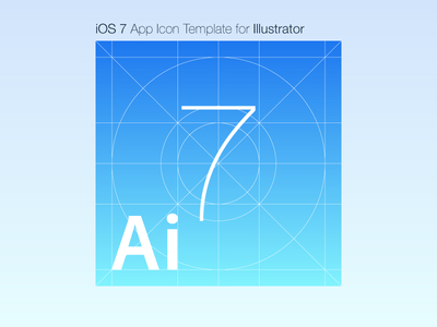 iOS 7 App Icon Template for Illustrator