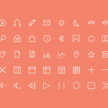 PSD Set of Pixel Perfect Thin Icons