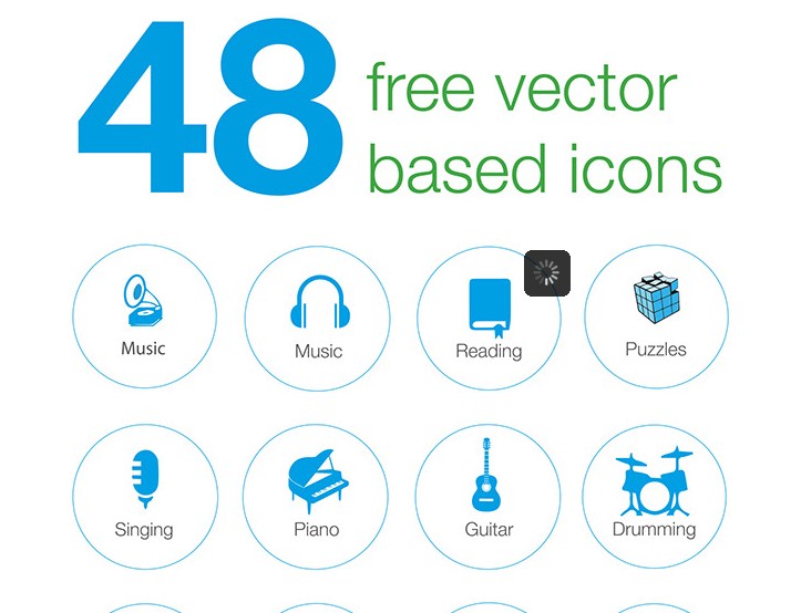 48 free vector based icons