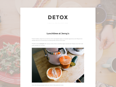 Detox – Blog Template For Ghost
