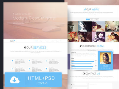 Responsive bootstrap 3 HTML5/CSS3 Theme