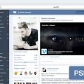 Web UI PSD-Redesign of Vkontakte
