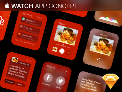 Apple Watch App Concept – Free .Sketch Download