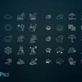 80 Free Weather & Activities Icon