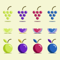 Free Colorful Fruit Vector Icons