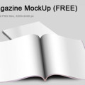 Free Magazine MockUp PSD Template