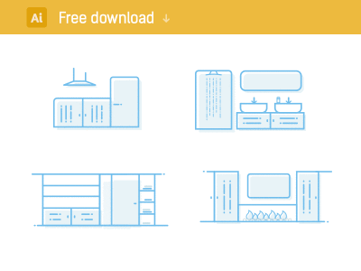 Free Vector Room icons