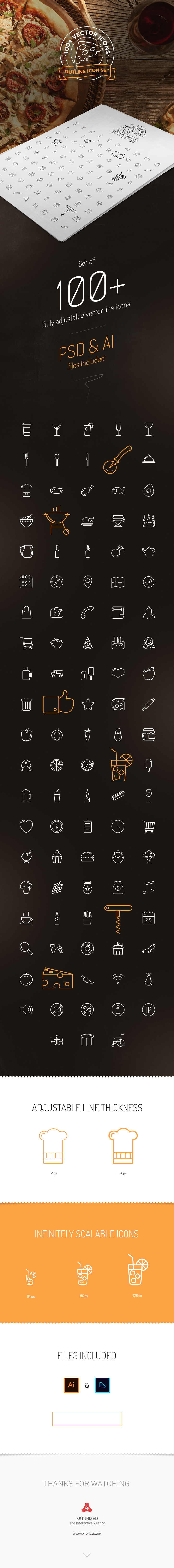 100+ Free Vector Line Icons Outline Icon Set PSD & AI