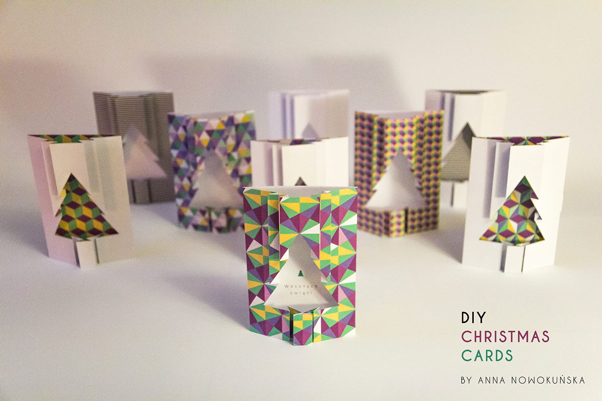 DIY Folded Christmas Cards Template